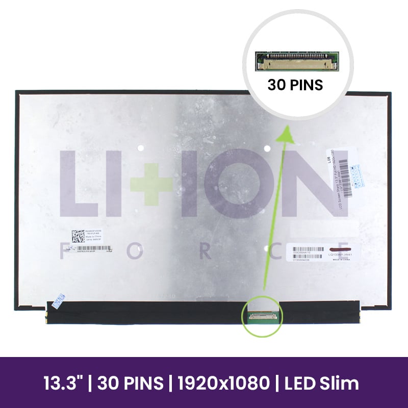 LCD Screen Sharp 13.3" Full HD 1920x1080 - LQ133M1JW41      
