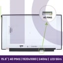 LCD Screen Sharp 15.6" FHD 1920x1080 - LQ156M1JW09          