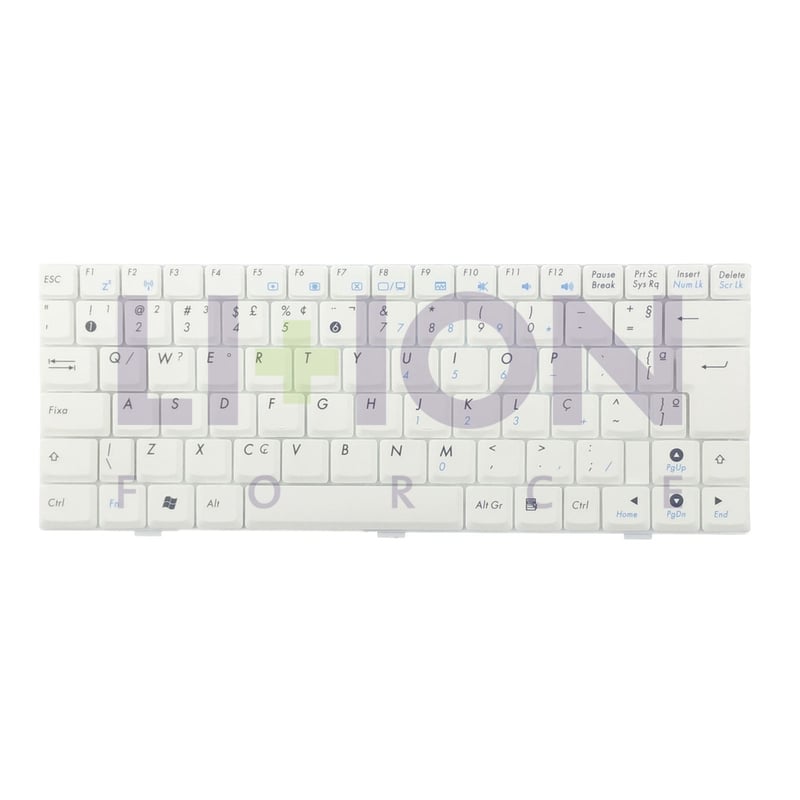 Laptop Keyboard BR ASUS EEPC 1000 WHITE - 04GOA0D1KBR10-1