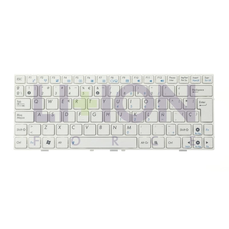 Laptop Keyboard ES ASUS EEPC 1000 WHITE - 04GOA0U1KSP10-3   