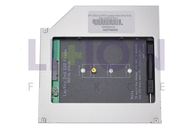 NGFF SSD to SATA Laptop Hard Drive DVD Bay Caddy 9.5mm      