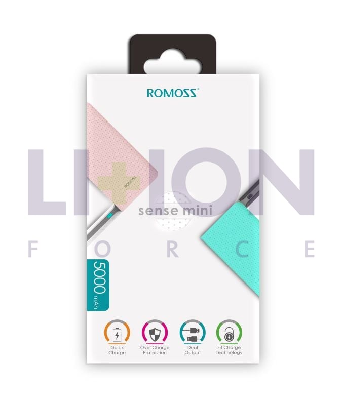 Power Bank Romoss Sense Mini Black 5000mAh - PHP05-404-02   
