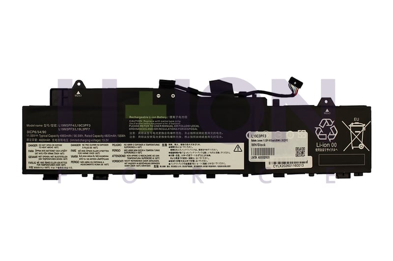 Battery Lenovo 11.52V 4955mAh/56Wh L19C3PF3