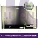 LCD Screen BOE 16" FULLHD 1920x1200 - NV160WUM-N45