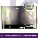 LCD Screen BOE 16" FULLHD 1920x1200 - NV160WUM-N45